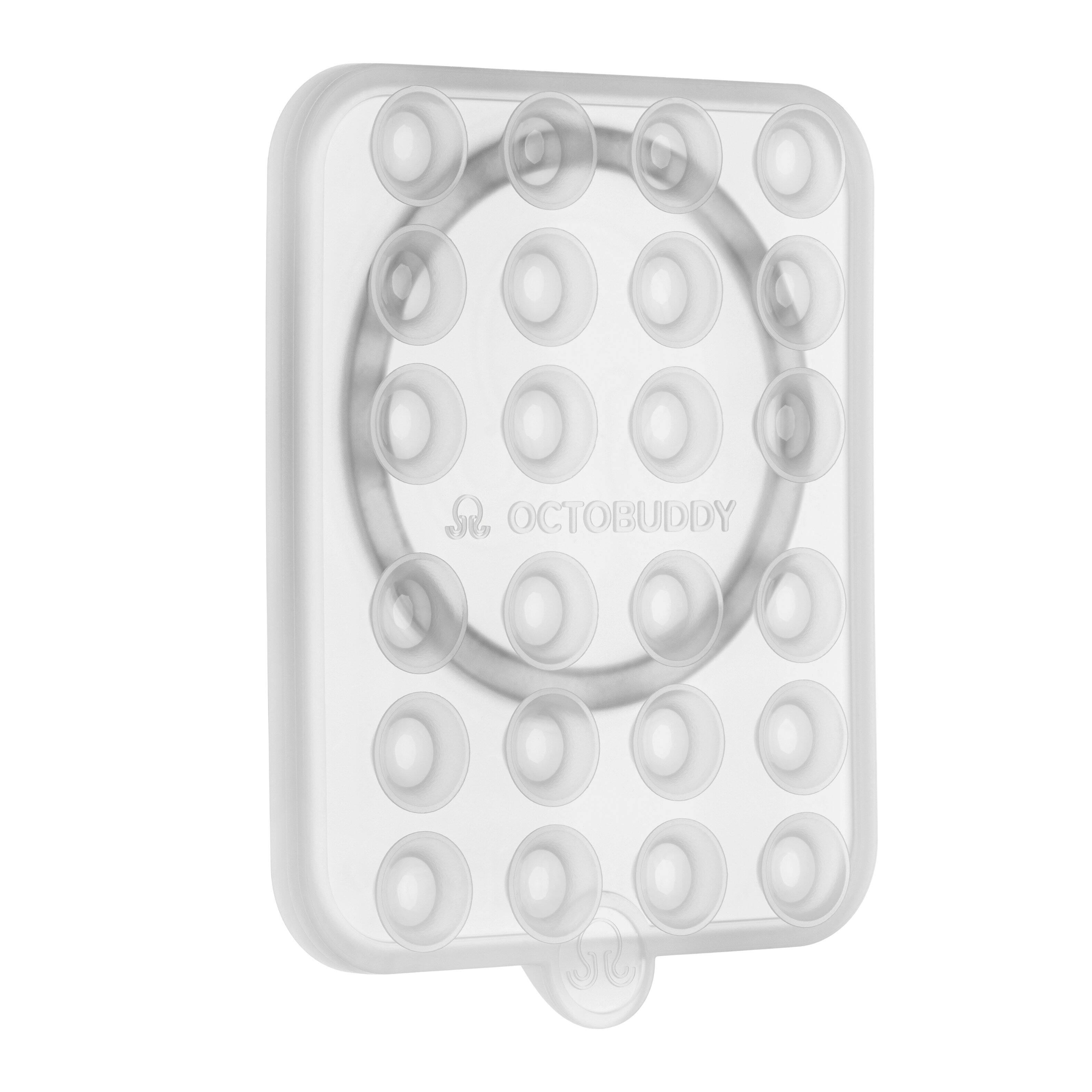 Front. Octobuddy - Magnet for the iPhone Duo - Transparent.