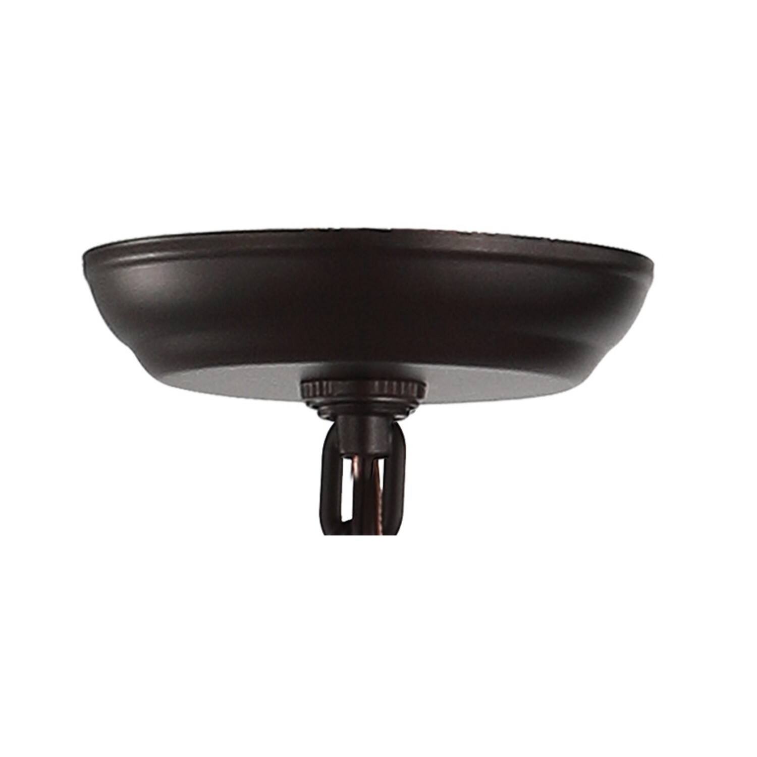 Alt View 5. Jonathan Y - Pagoda 16" 4-Light Classic Traditional Metal Cage Lantern LED Pendant, Oil Rubbed Bronze - Oil Rubbed Bronze.