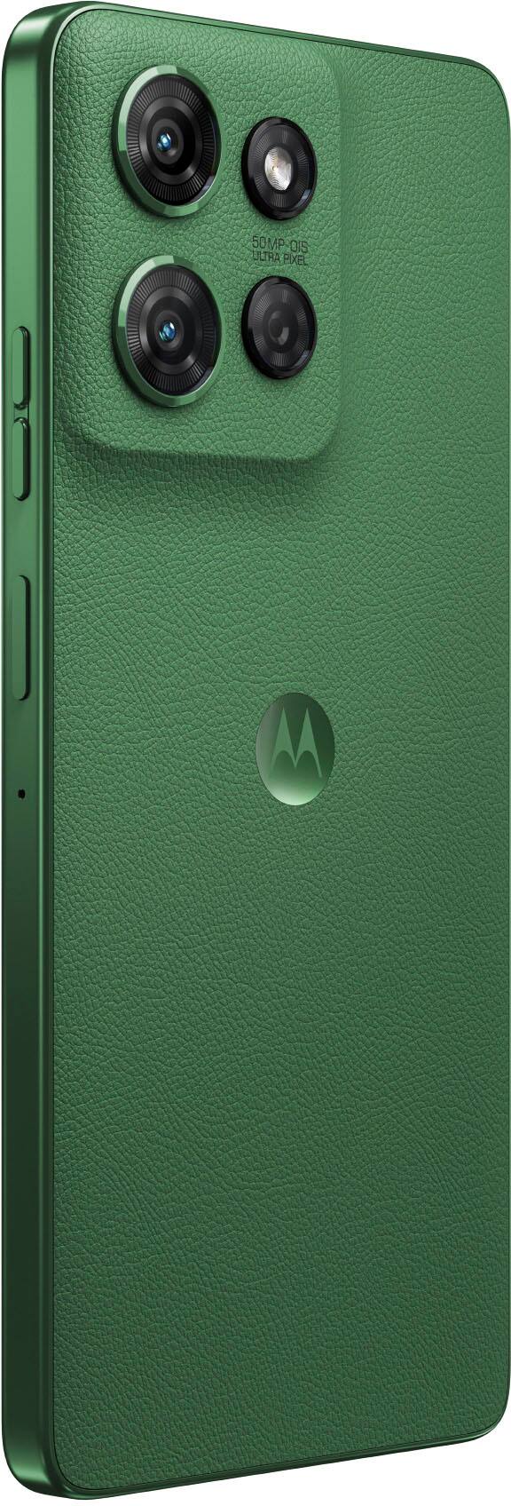 Alt View 3. Motorola - moto g power 2025 128GB (Unlocked) - Leaf Green.