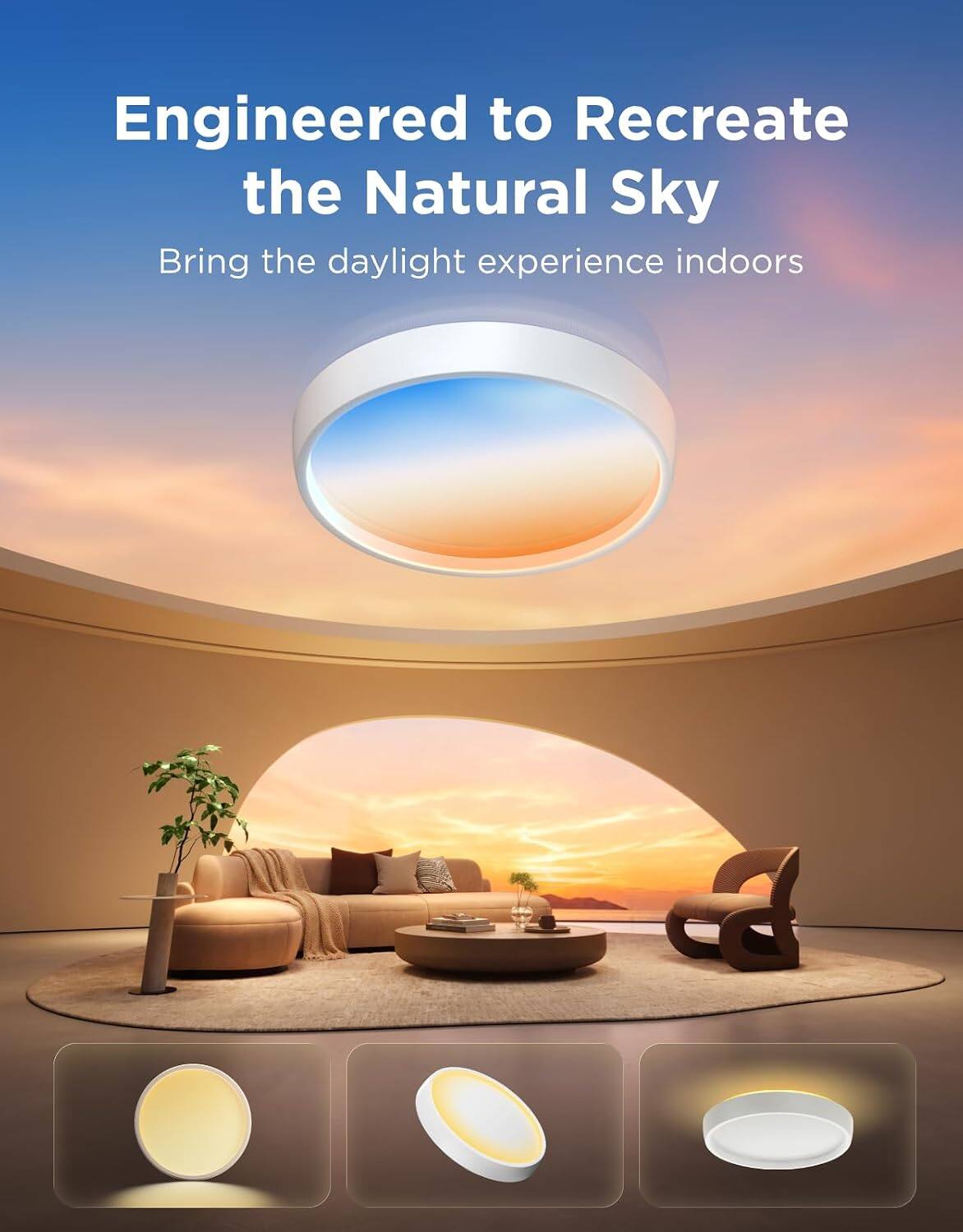 Engineered to Recreate the Natural Sky  
Bring the daylight experience indoors