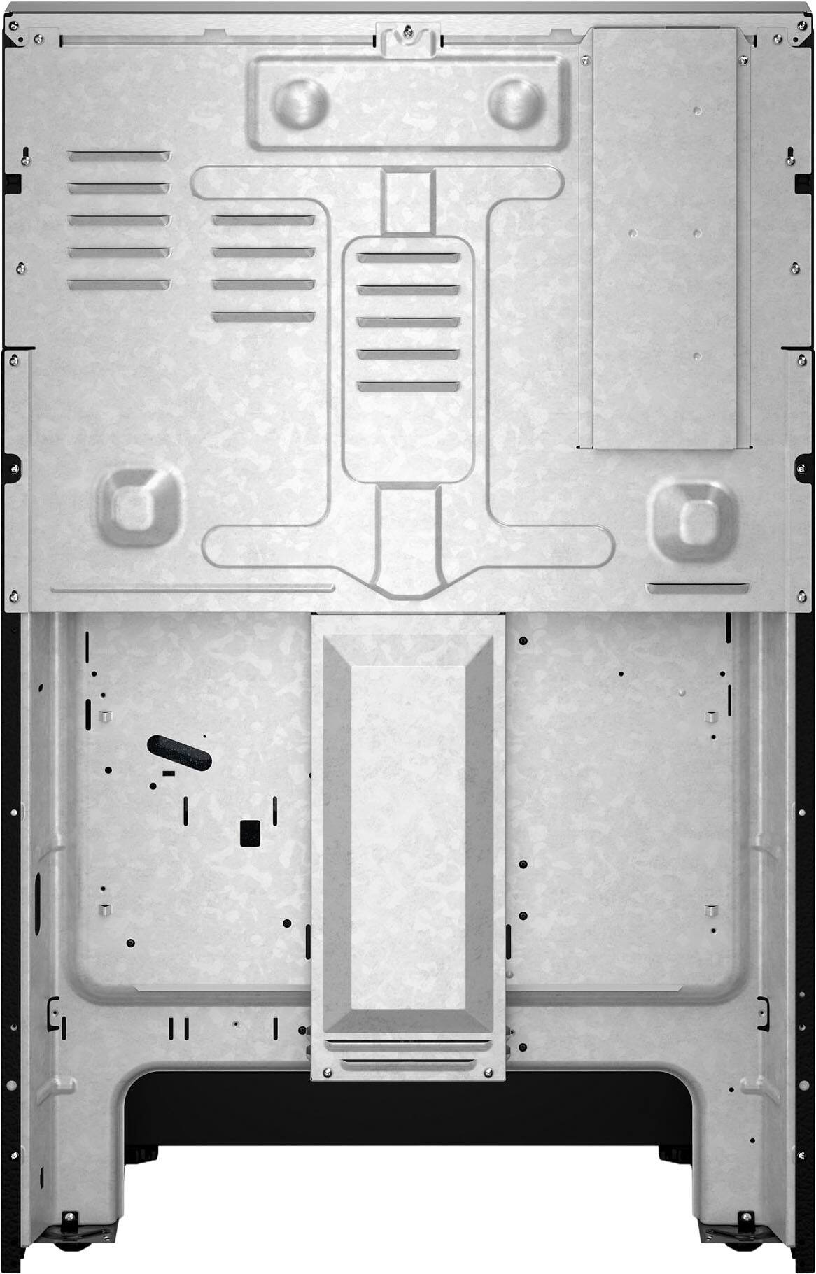 Back. Whirlpool - 5.3 Cu. Ft. Freestanding Electric Convection Range with Air Cooking Technology and Steam Clean - Stainless Steel.
