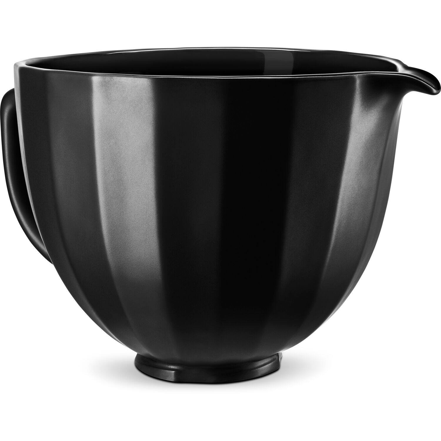 Alt View 1. KitchenAid - 5-Qt. Ceramic Bowl for Tilt-Head Stand Mixers, Black Shell - Black Shell.