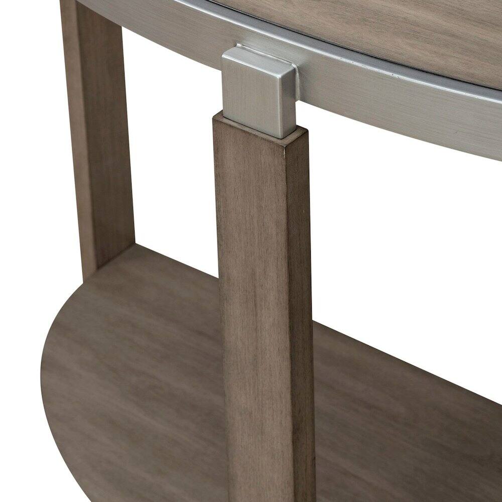 Alt View 5. Liberty Furniture Industries - Sutton Sofa Table for Living Room - Bleached Sand - Bleached Sand.