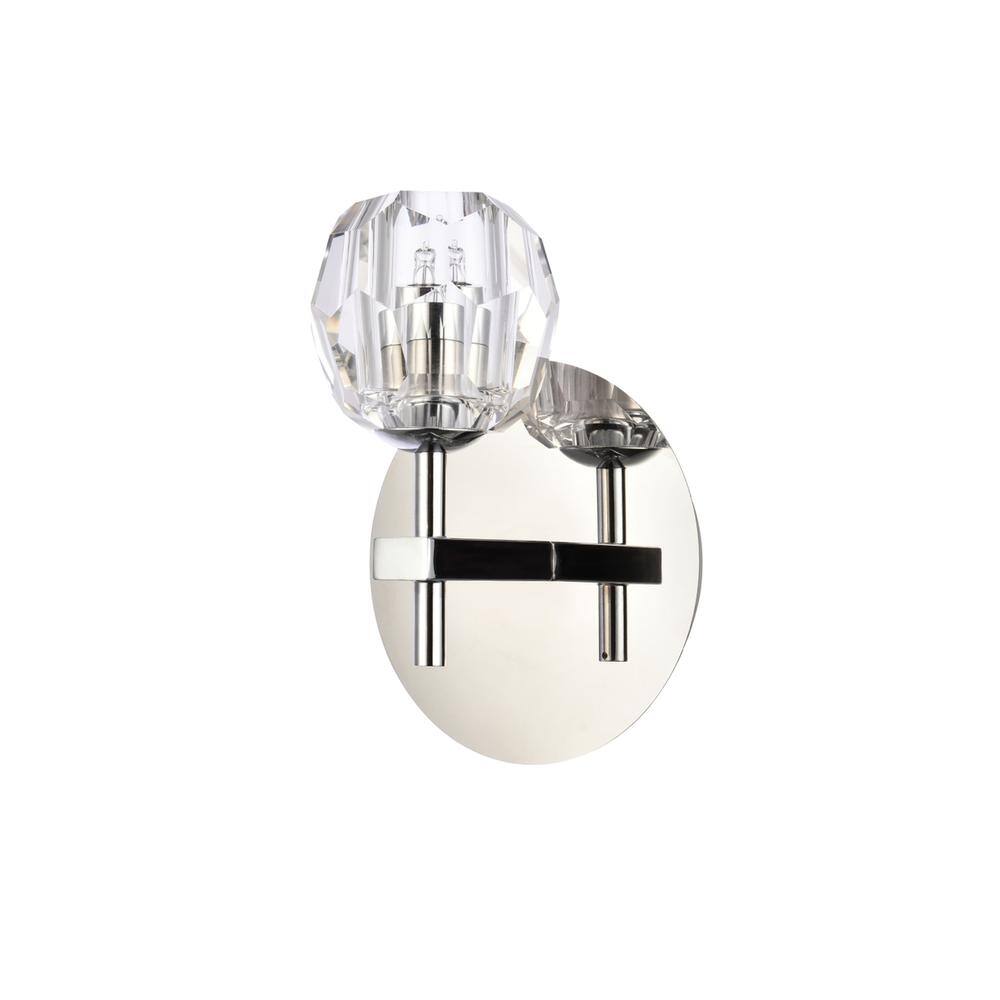 Alt View 1. Elegant Lighting - Eren 1 light Chrome wall sconce - Chrome.