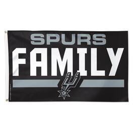 WinCraft - San Antonio Spurs 3' x 5' Single-Sided Deluxe Team Slogan Flag - Multicolor