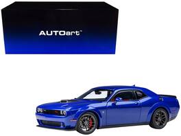 2022 Dodge Challenger R/T Scat Pack Widebody 1/18 Model Car by Autoart - Indigo Blue