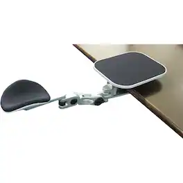 ErgoGuys - EG-ERGOARM ERGONOMIC ADJUSTABLECOMPUTER ARMREST W/ MOUSE PAD - Silver