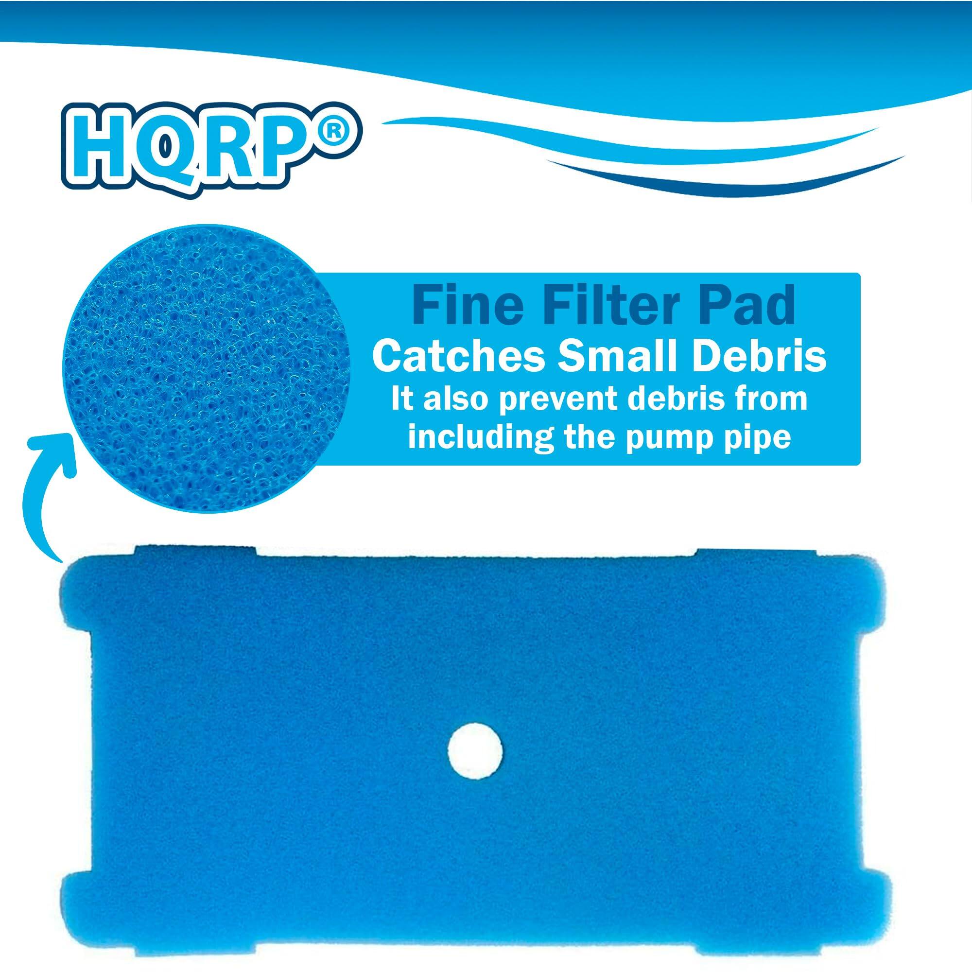 HQRP® Fine Filter Pad  
Catches Small Debris  
It also prevents debris from entering the pump pipe