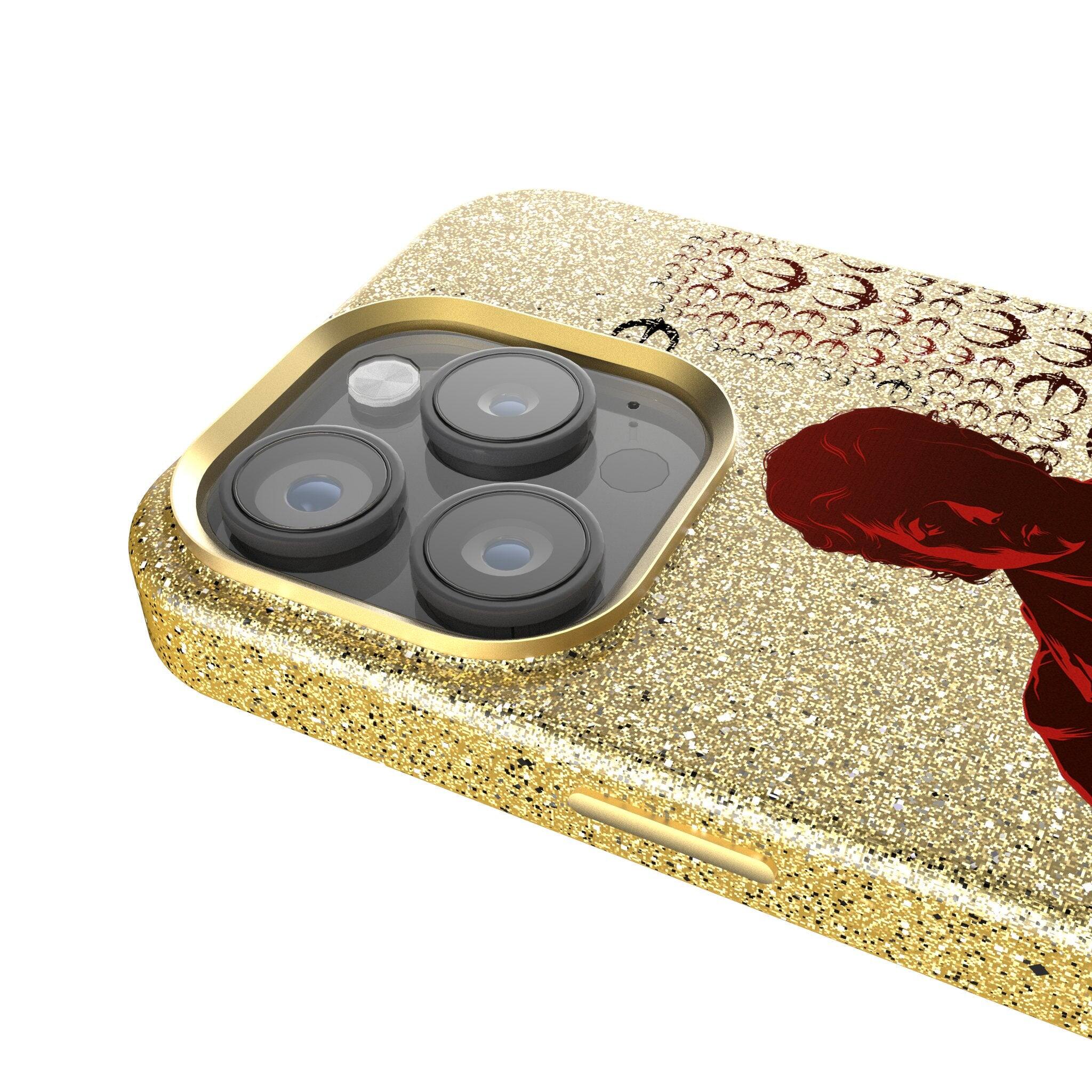 Back. Keyscaper - Star Wars: Andor Quadratic Gold Bling Phone Case - Apple iPhone 15 Pro - Andor.