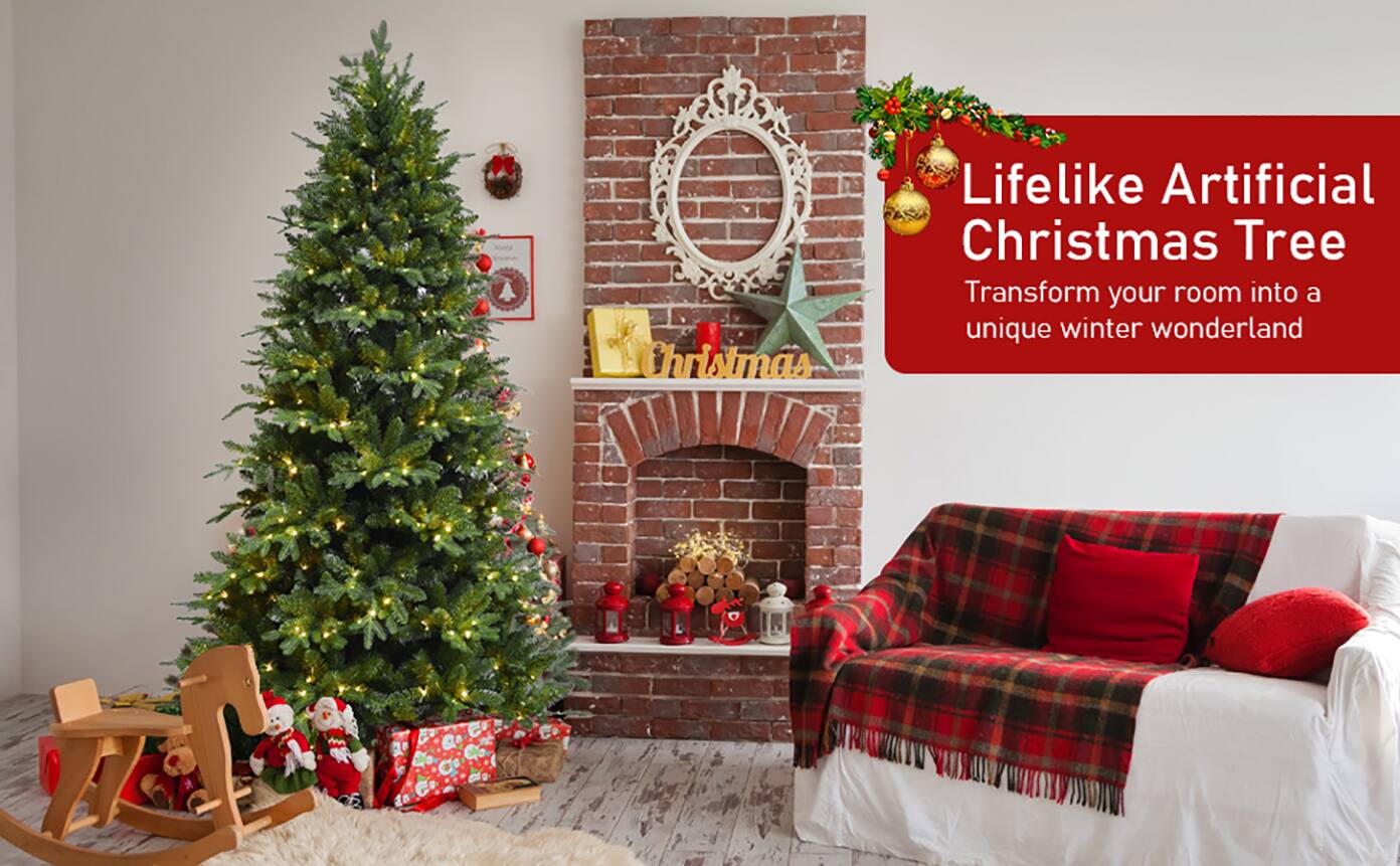Lifelike Artificial Christmas Tree  
Transform your room into a unique winter wonderland