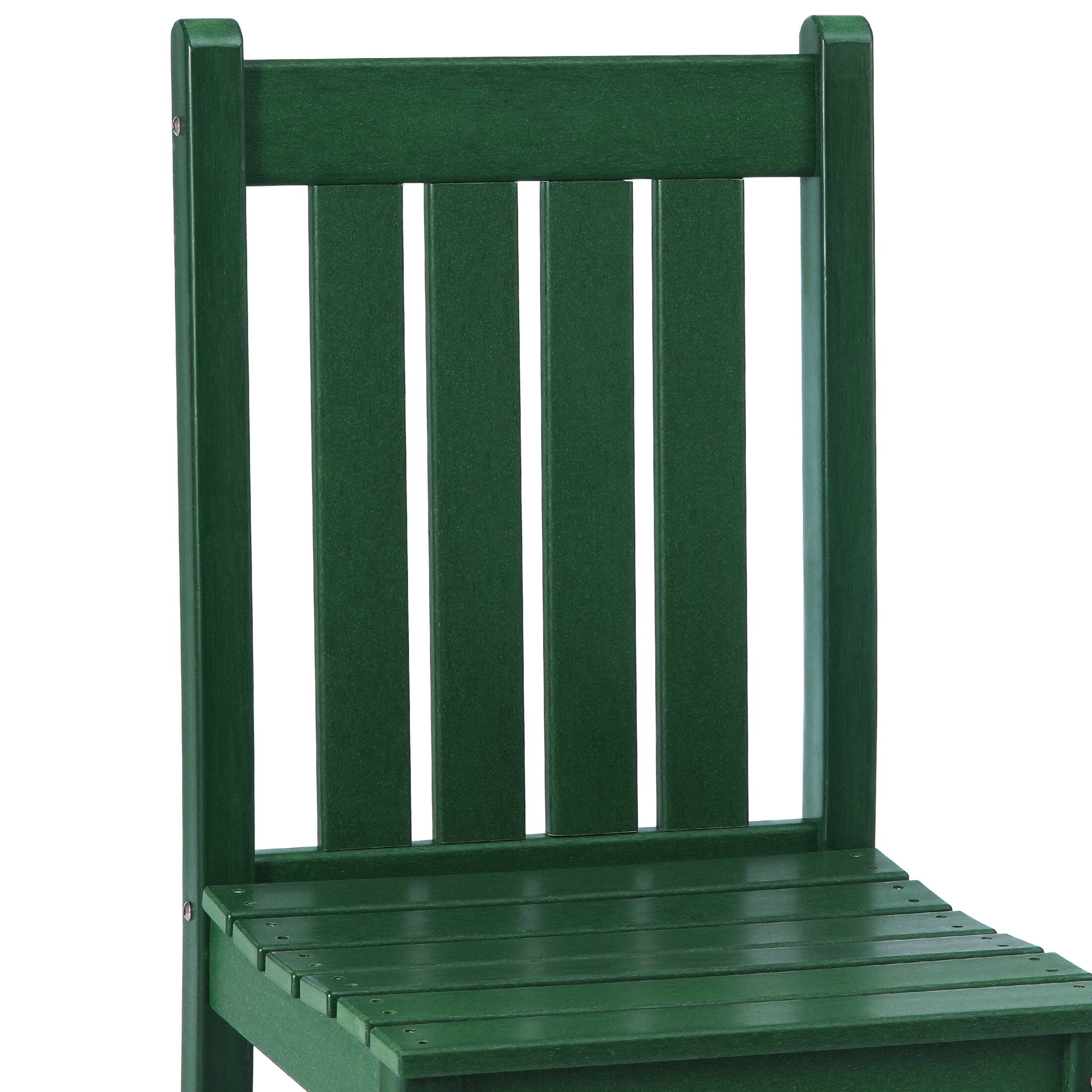 Alt View 2. WestinTrends - WestinTrends Malibu Outdoor Patio Dining Chair - Dark Green.