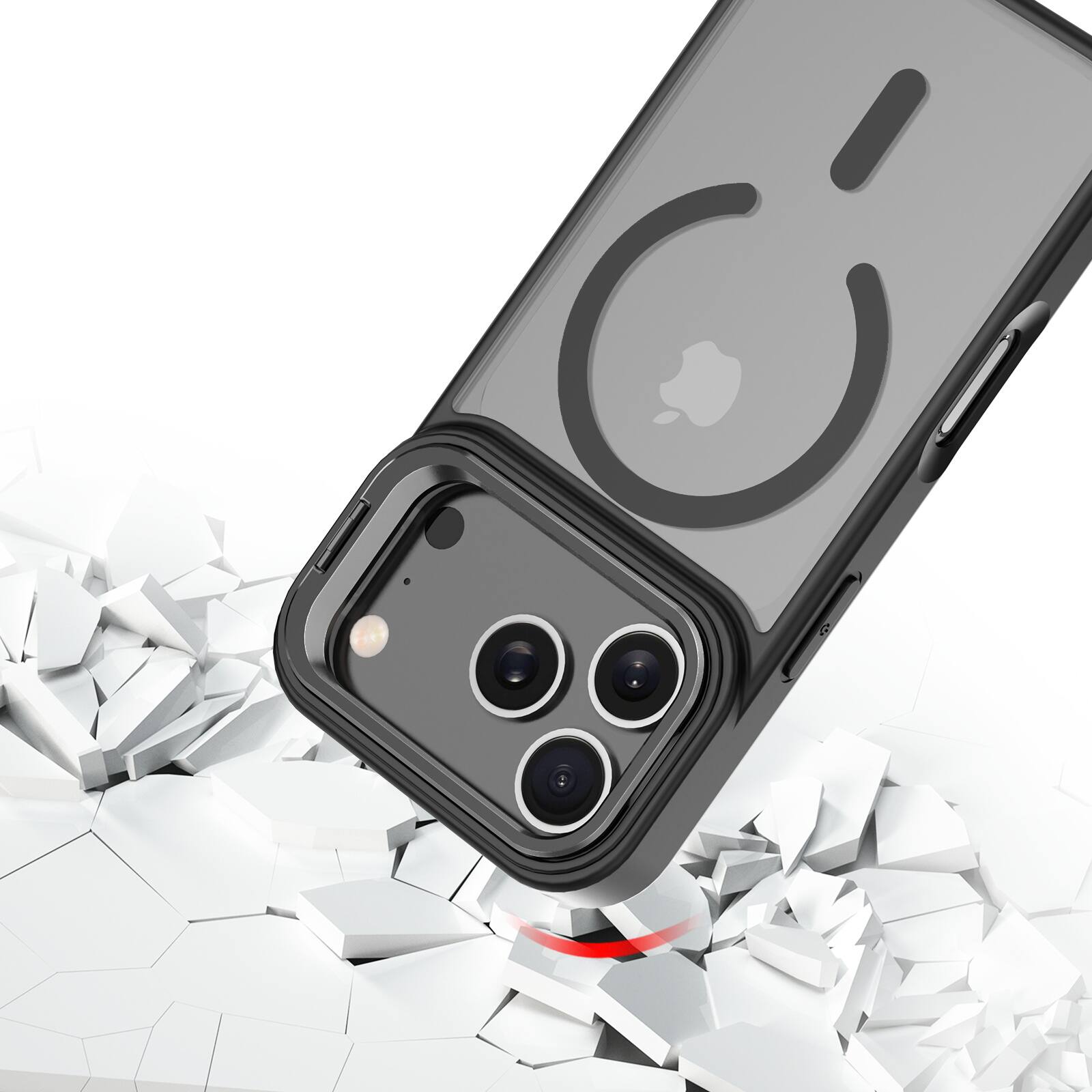 Alt View 3. BASELINE - baseline InFrame MagSafe Case with Kickstand for Apple iPhone 17 Pro Max - Black - Black.