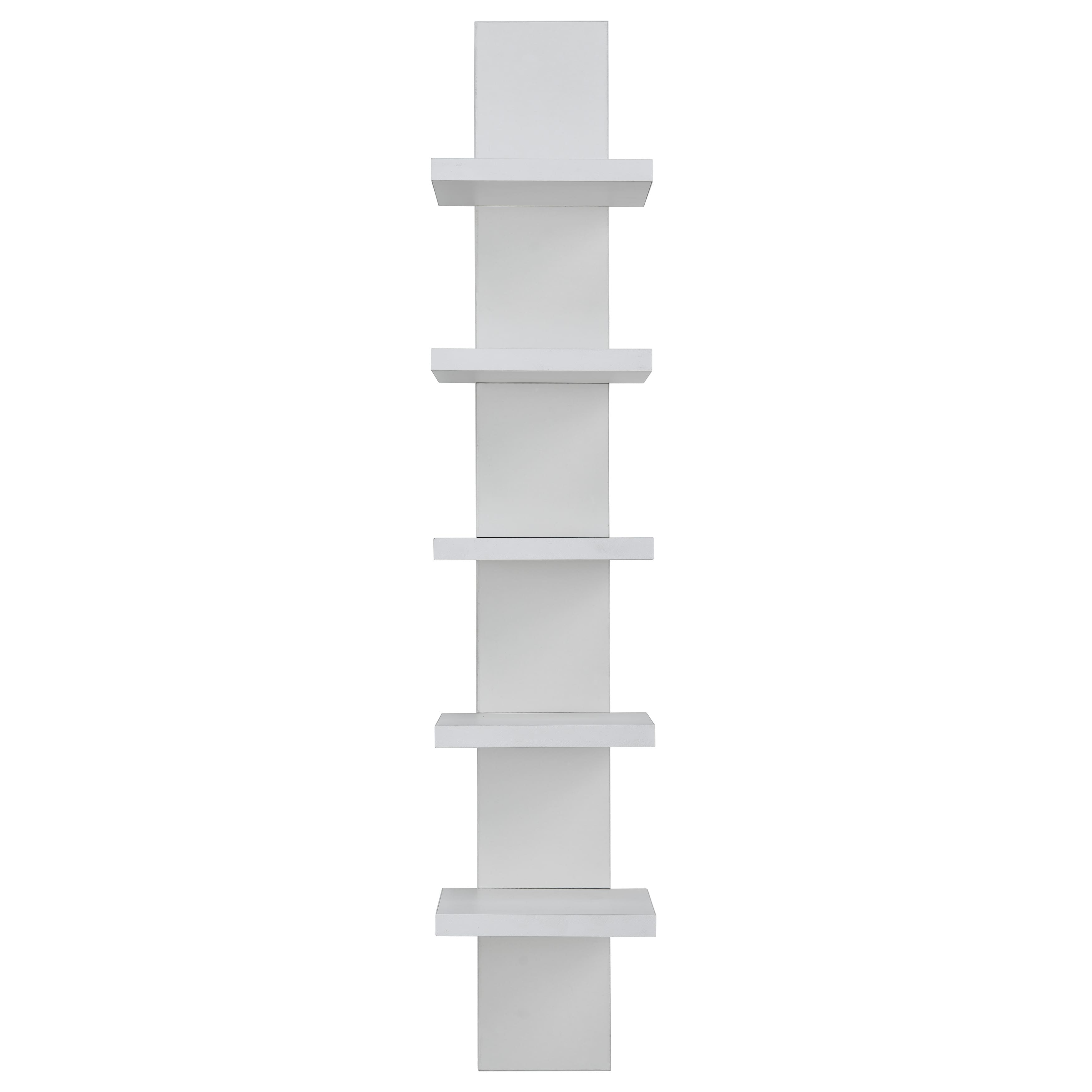 Danya B - Utility Column Spine Wall Shelves - White