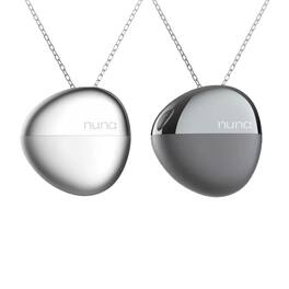 Nuna - Bundle of 2 - Pendant Emotion Tracking Necklace with Mood Visualization, Auto-Journaling and Meditation Support - Black/Silver - (2025)