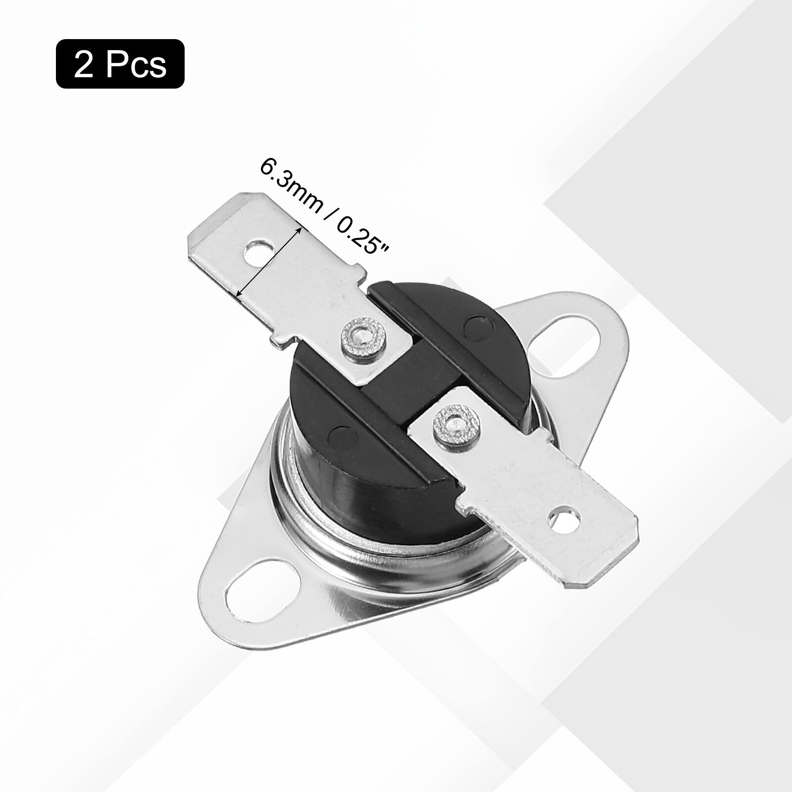 2 Pcs 6.3mm / 0.25"