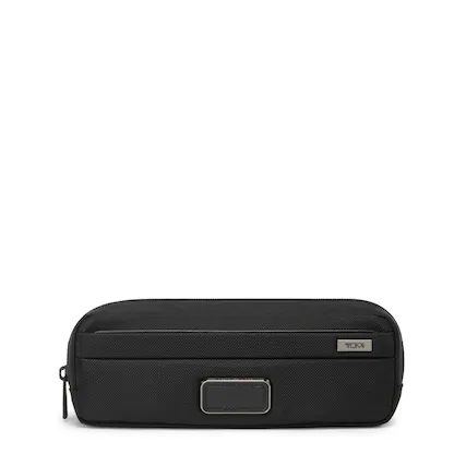 Front. TUMI - Alpha Electronic Cord Pouch - Black.