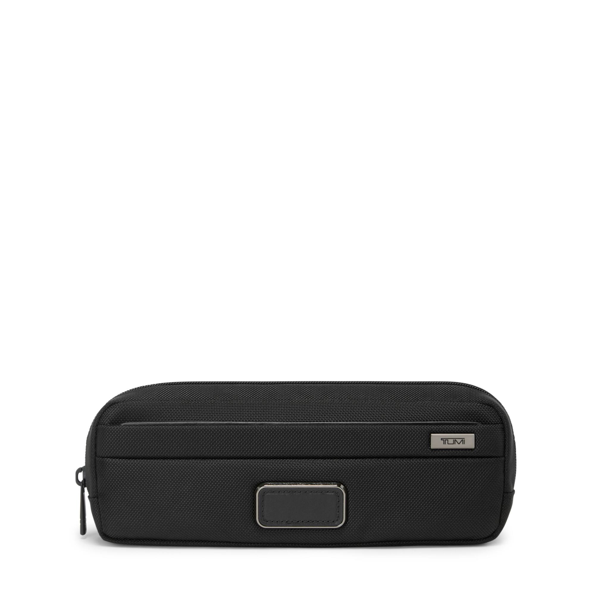 Front. TUMI - Alpha Electronic Cord Pouch - Black.