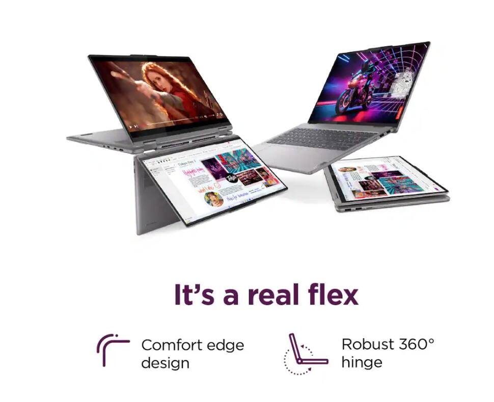 It's a real flex

Comfort edge design

Robust 360° hinge