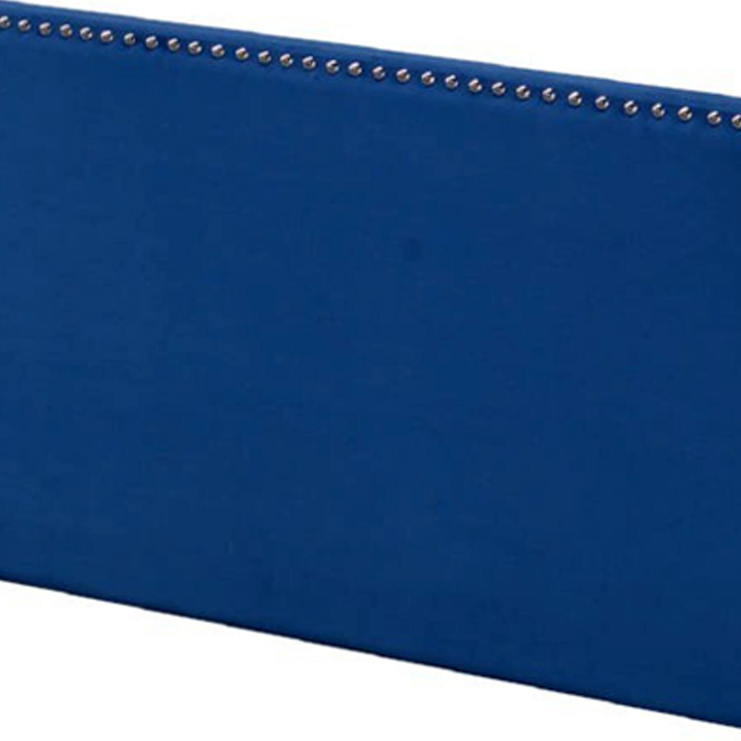 Alt View 1. Manhattan Lane - Queen Bed with Platform Style and Nailhead Trim - Blue.