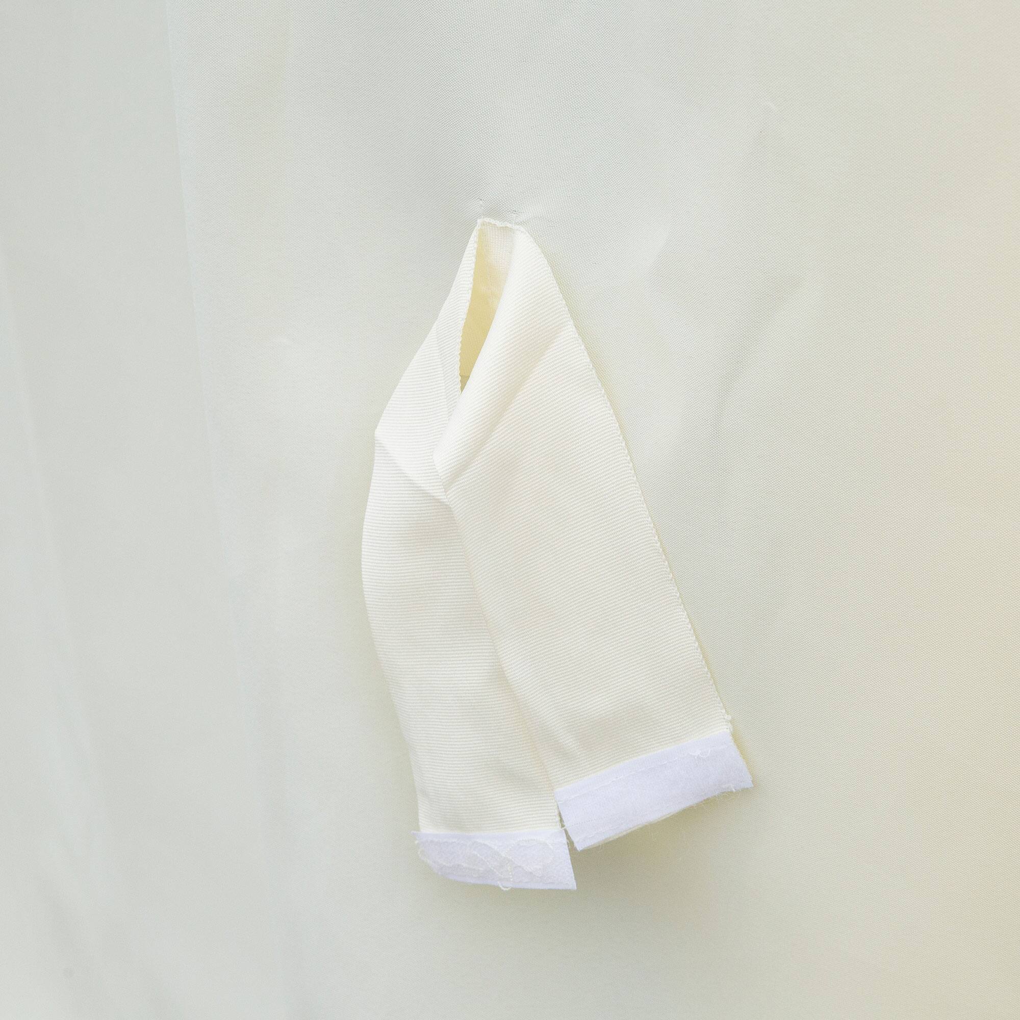 Alt View 5. Outsunny -  10' x 13' Patio Gazebo, Outdoor Gazebo Canopy Shelter with Netting and Curtains, Aluminum Frame for Garden - Cream White/Brown.