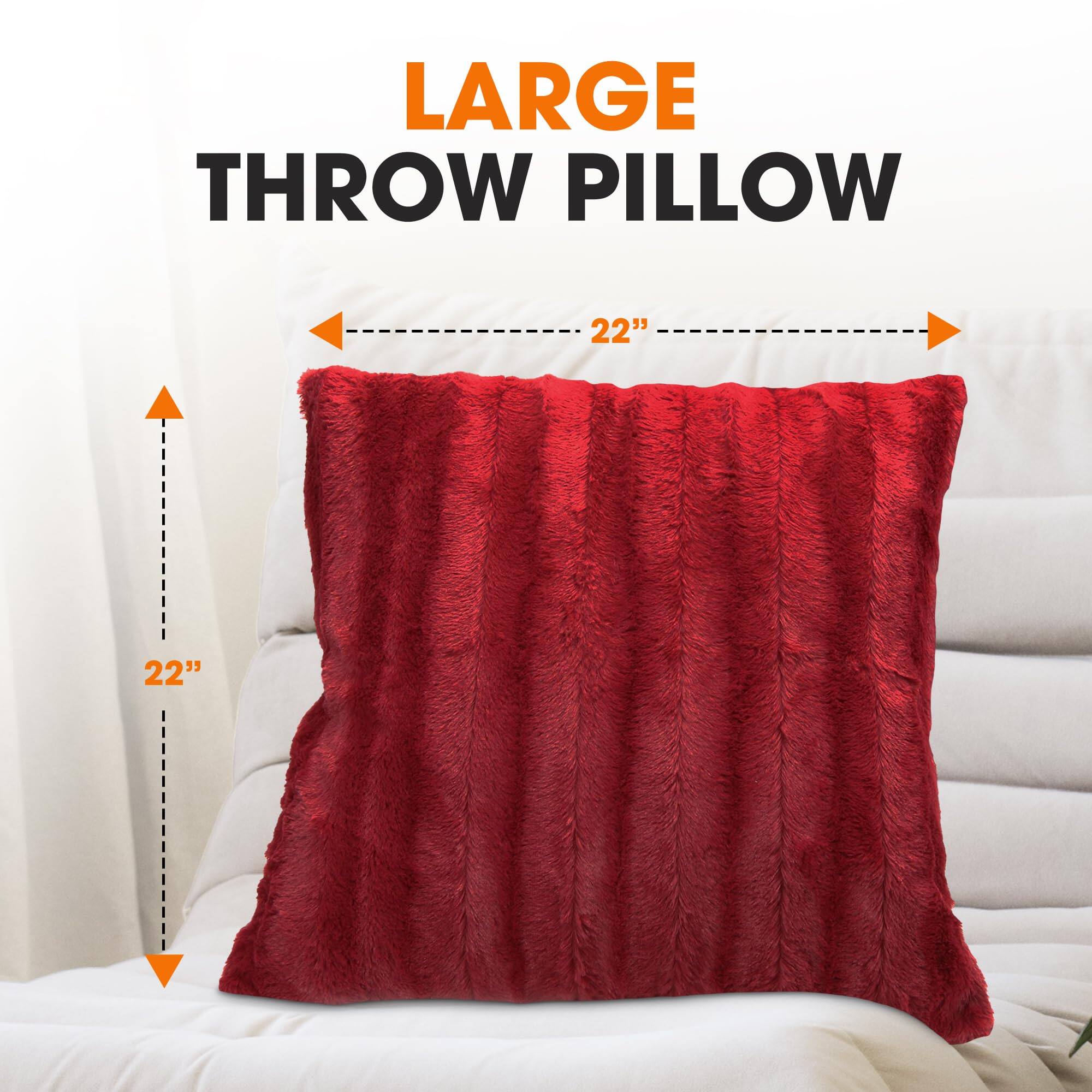 LARGE THROW PILLOW  
22" x 22"