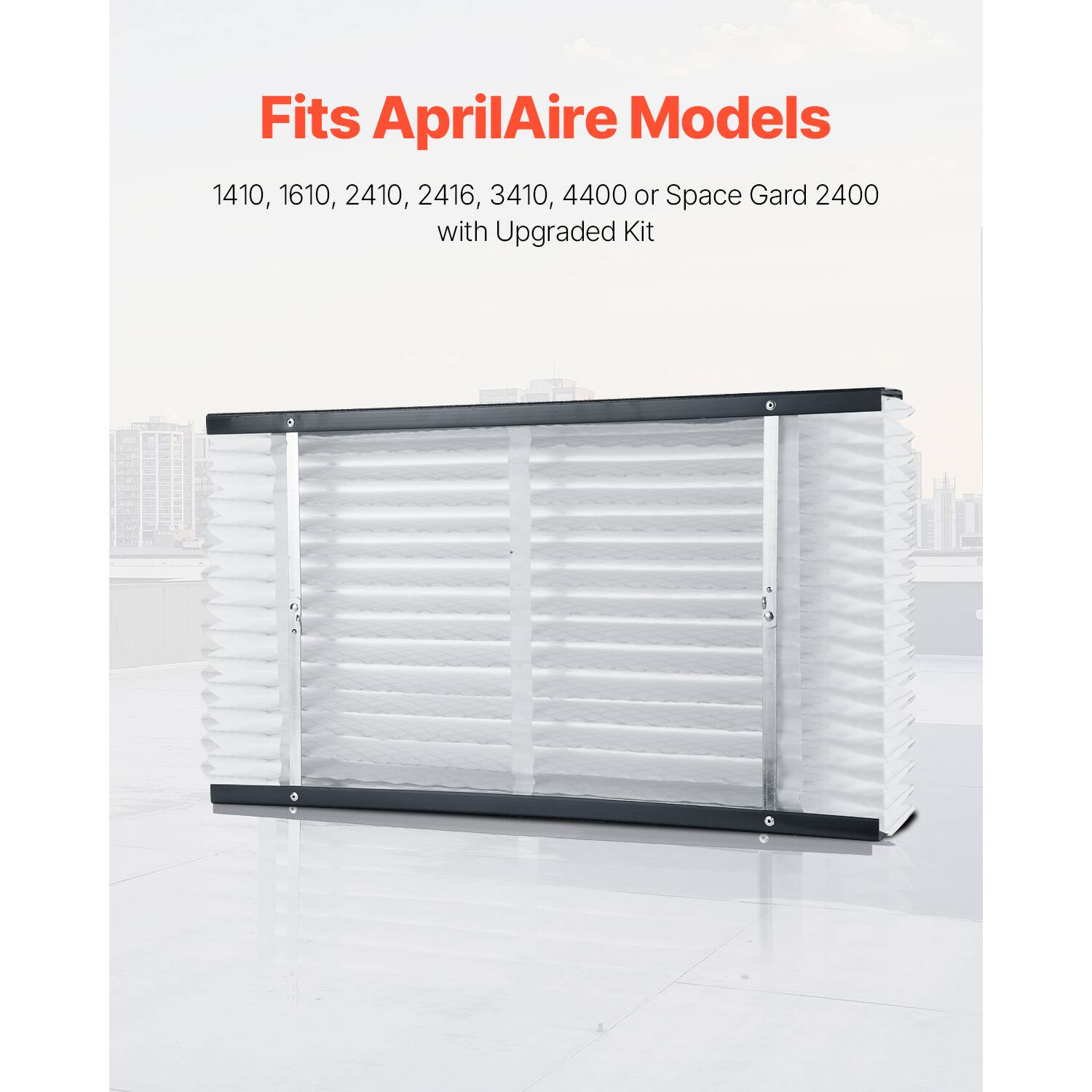 Fits AprilAire Models

1410, 1610, 2410, 2416, 3410, 4400 or Space Gard 2400 with Upgraded Kit