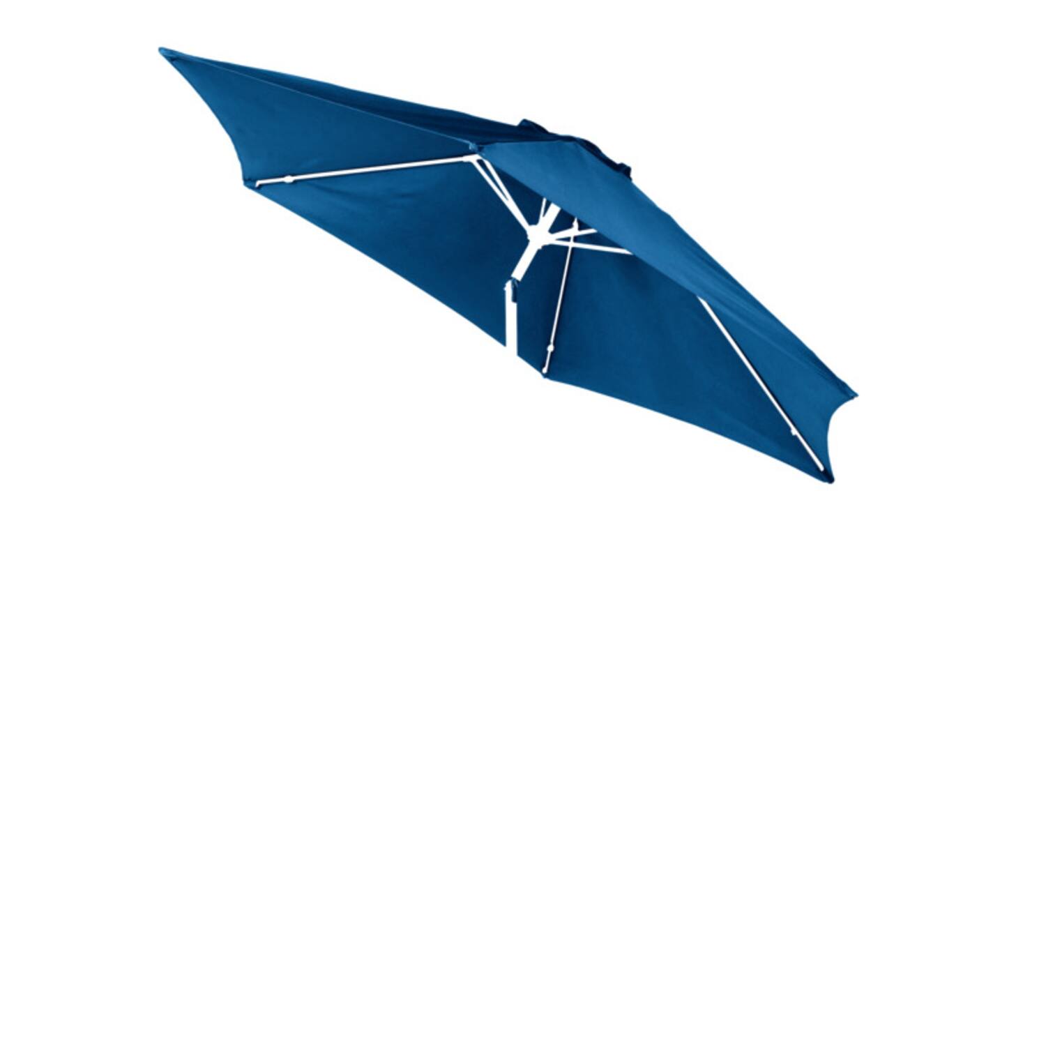 Left. Living Accents - Living Accents 9 ft. Tiltable Ocean Blue Market Umbrella.