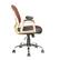 Left. CorLiving - Workspace 5-Pointed Star Leatherette and Mesh Office Chair - Silver/Red.