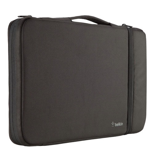 Front. Belkin - B2A070-C01 Air Protect Sleeve 11 Inches Laptop Carrying Case - Black - Impact Resistant, Drop Resistant, Shock Absorbing - Black.