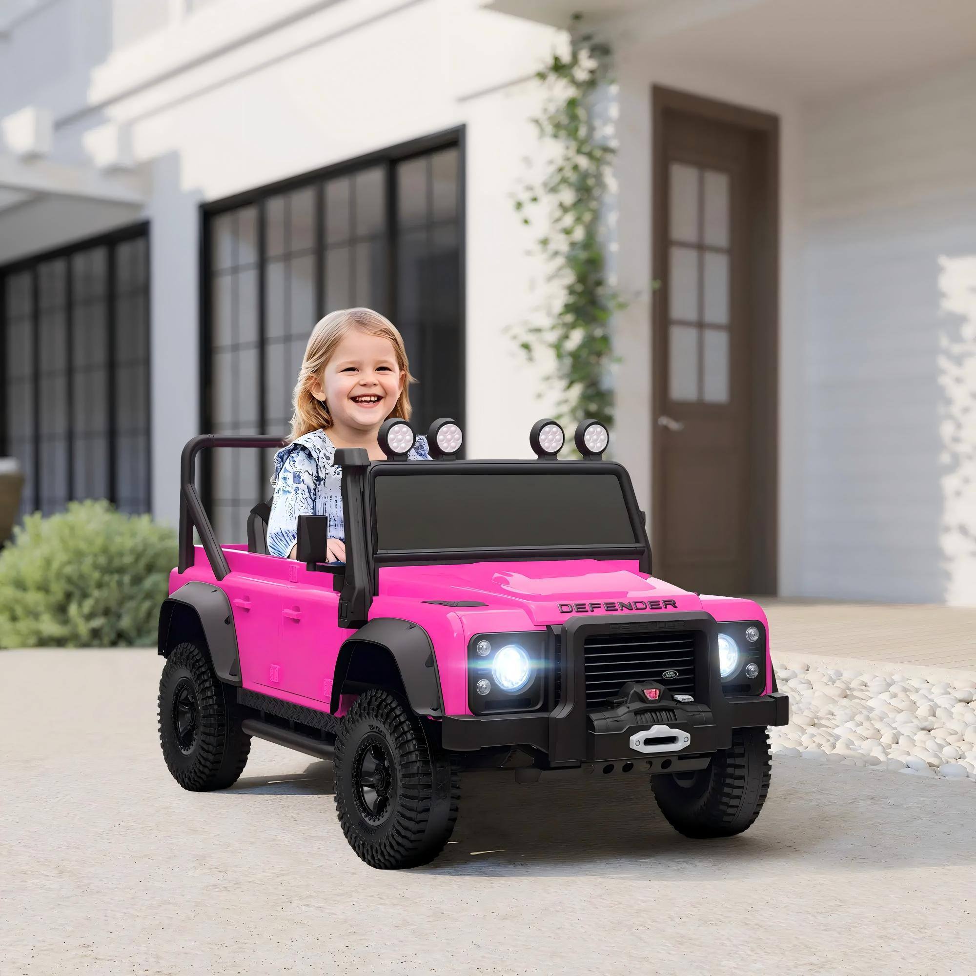 Alt View 7. HONGGE - Kids 12V Electric Ride On Truck with Parent Remote Suspension SUV Style for Ages 3 to 8.
