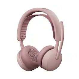 Logitech - Zone Wireless 2 ES Active Noise Cancelling Closed-Back On-Ear Stereo Headset - Rose