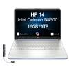 HP 14 Intel Celeron N4500 16GB/1TB Bluetooth 5.4 Wi-Fi 6