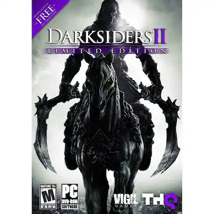 INCLUDES FREE DLC ARGUESTOME ARGUES TOME DARKSIDERS II LIMITED EDITION MATURE 17+ PC DVD-ROM CONTENT RATED BY ESRB SOFTWARE VIGIL THQ GAMES - T (Teen 13+)