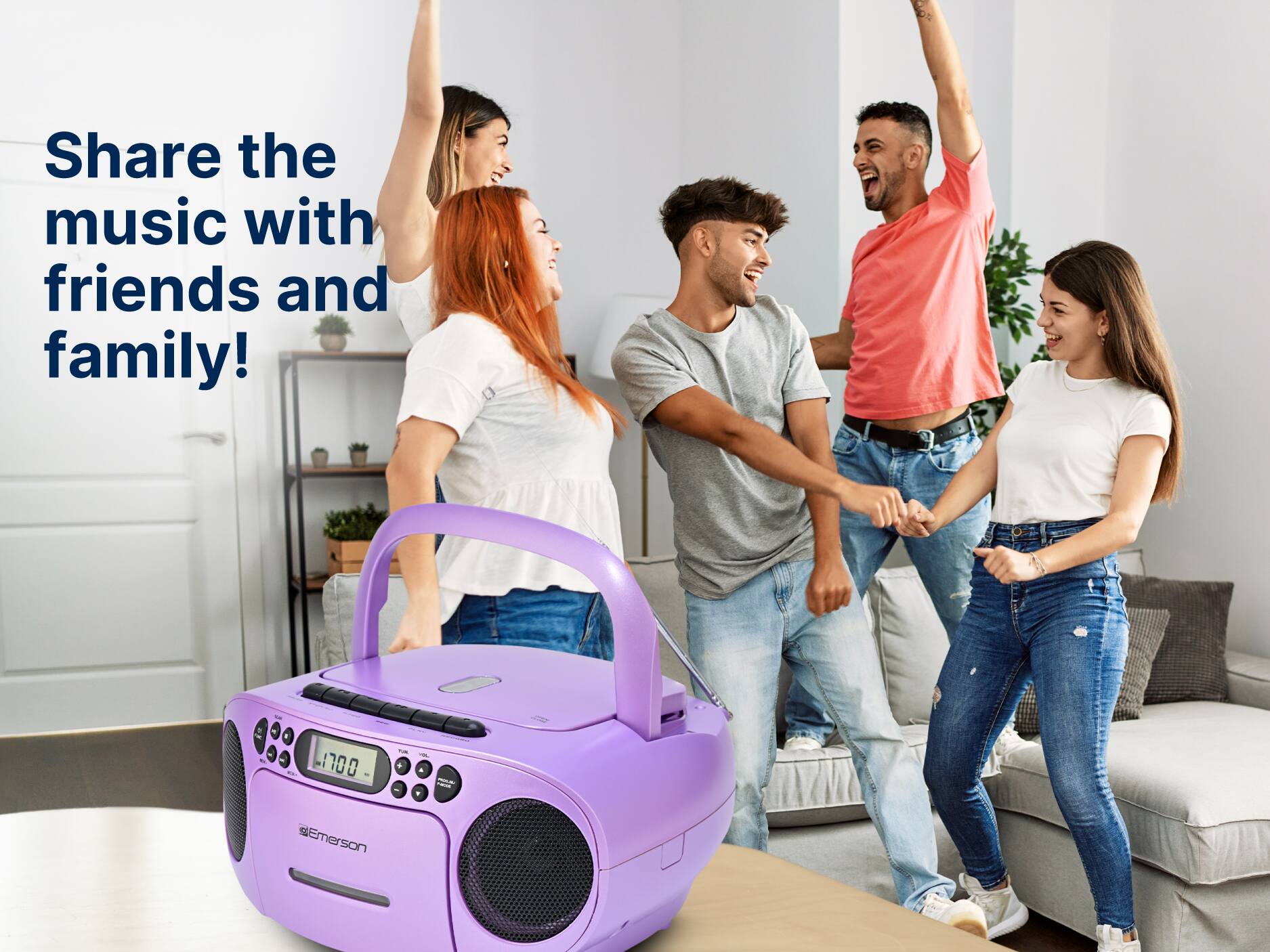 Share the music with friends and family! Emerson 1700