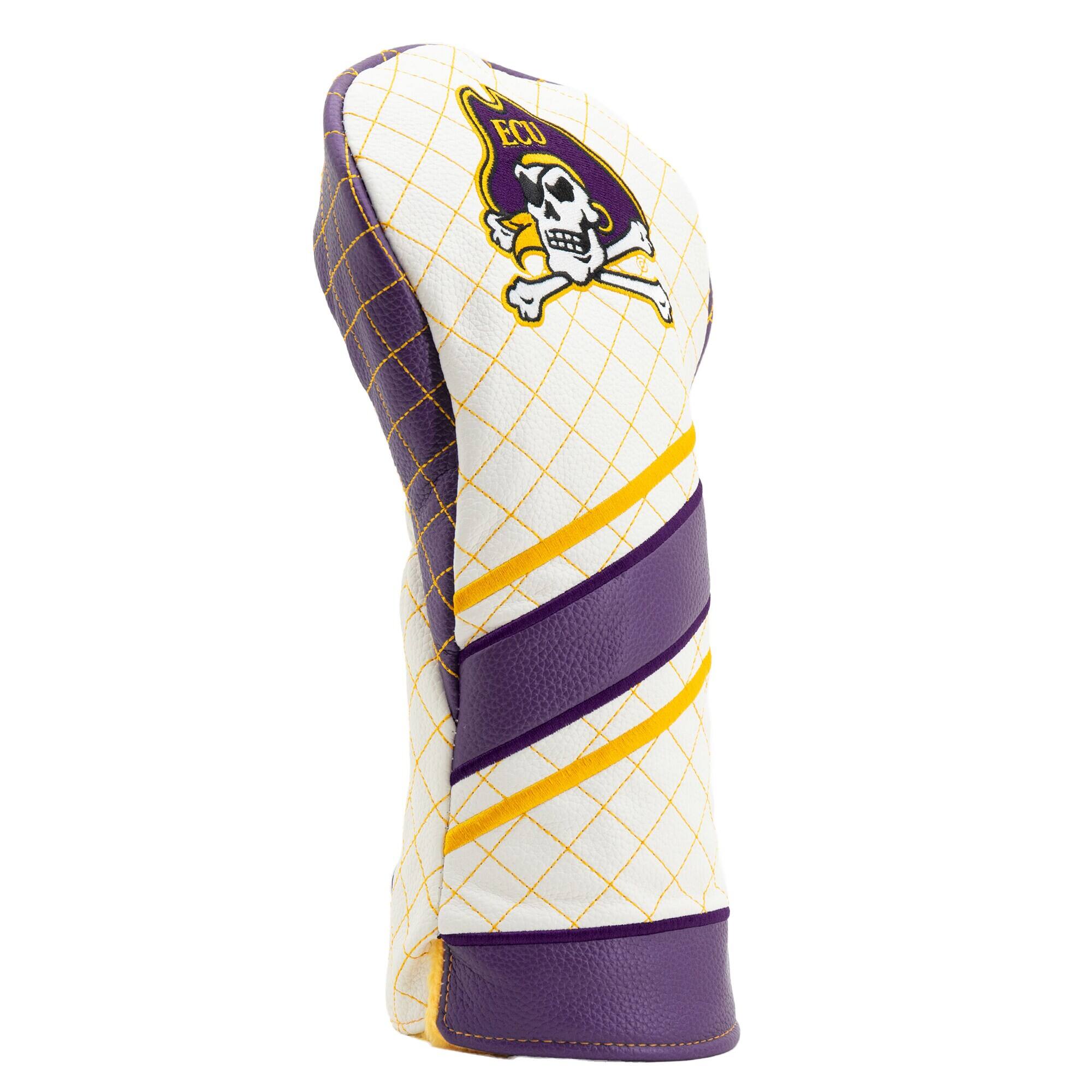 Alt View 2. Team Golf - ECU Pirates Striped Quilted Driver Headcover - Multicolor.