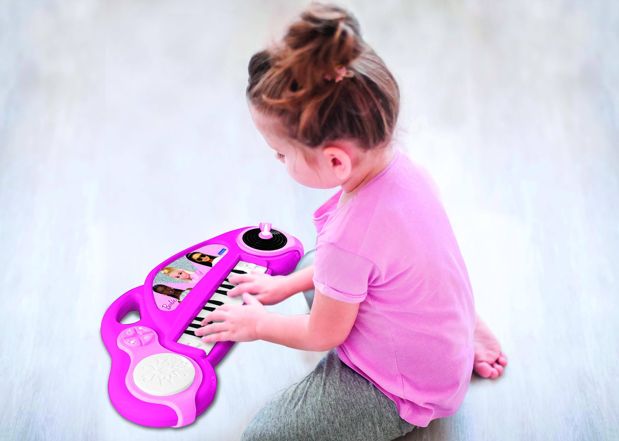 Alt View 9. Lexibook - Barbie Fun Electronic Piano Keyboard with Lights and Microphone - 24 Keys.