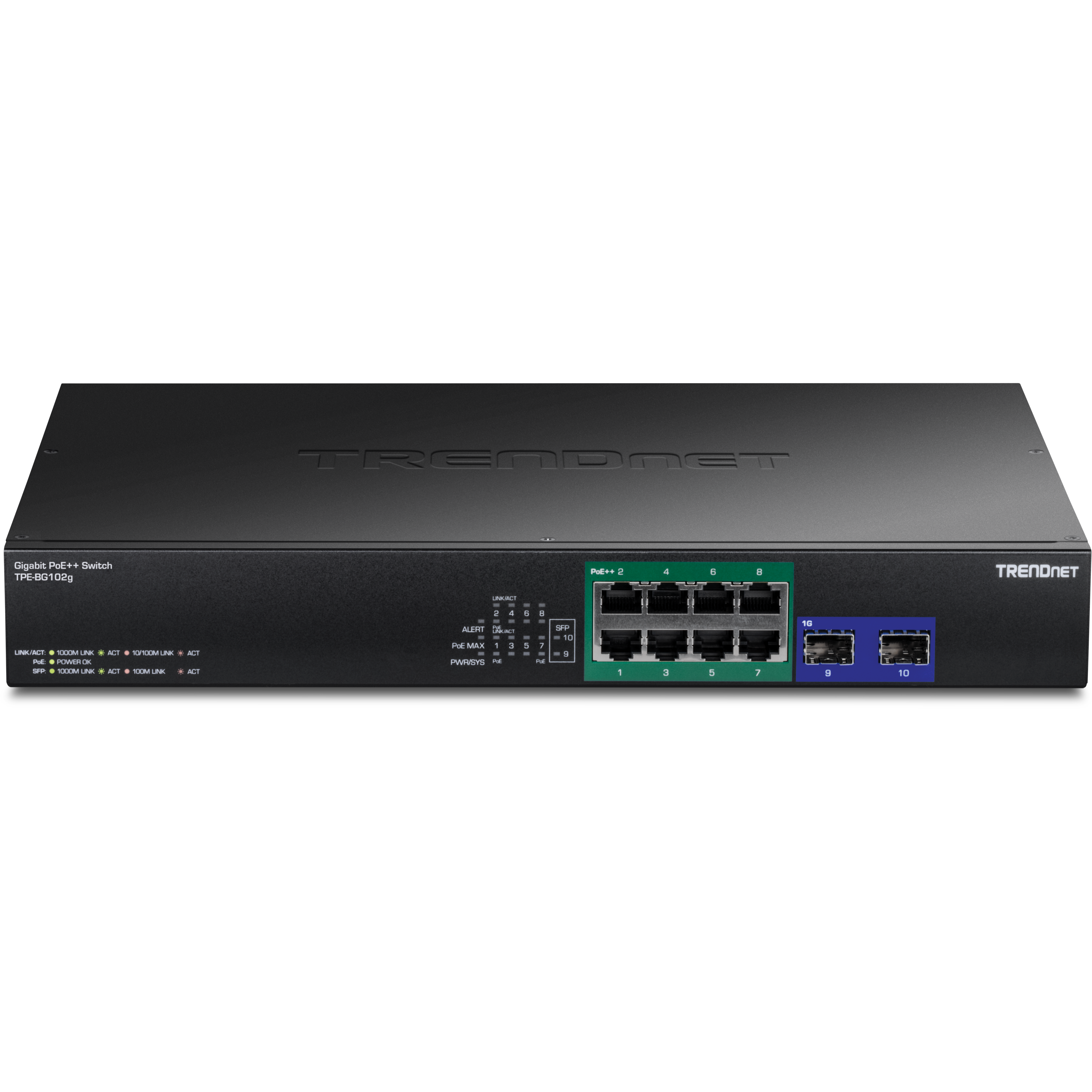 TRENDNET Gigabit PoE+ Switch TPE-00102g