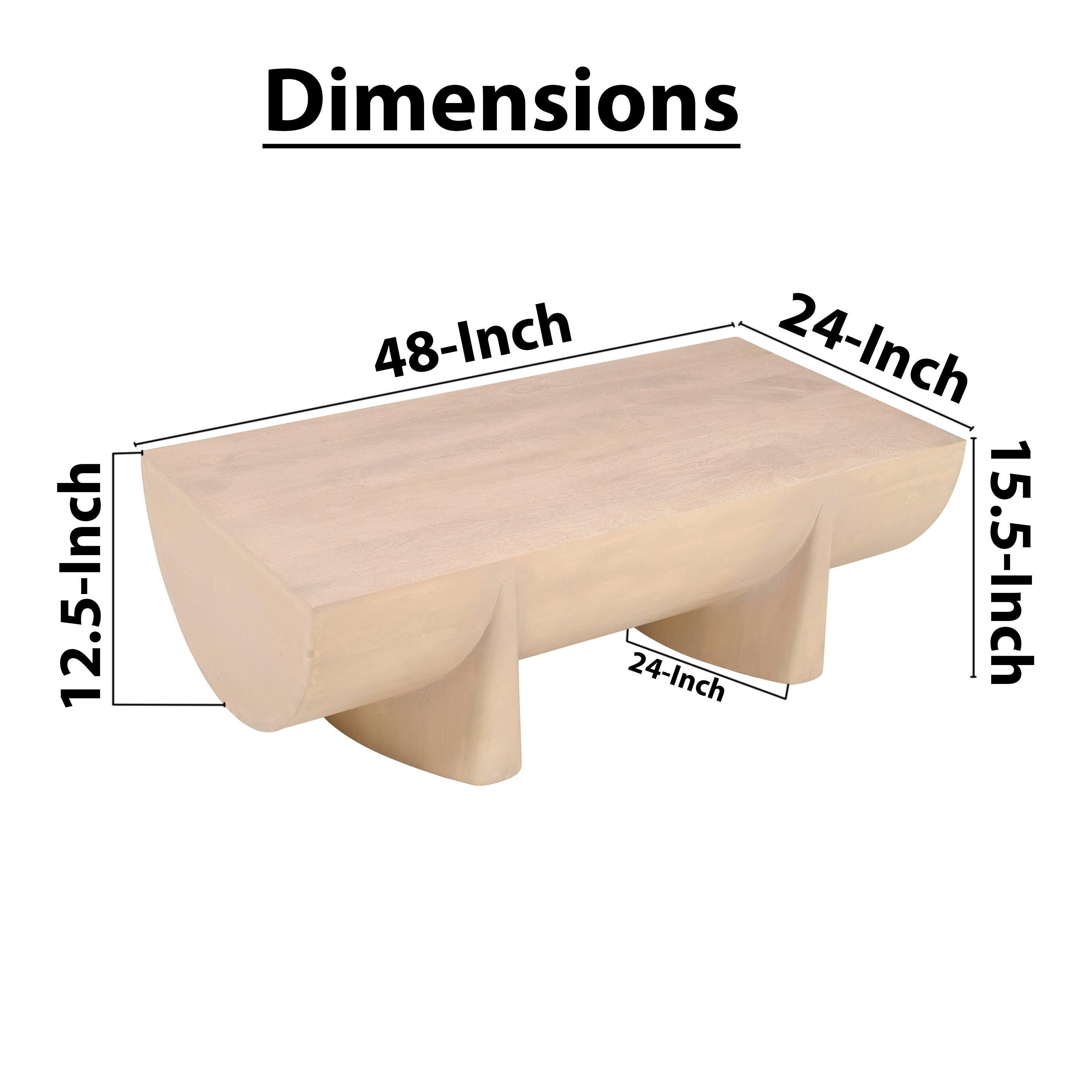 Dimensions  
12.5-Inch  
48-Inch  
24-Inch  
24-Inch  
15.5-Inch