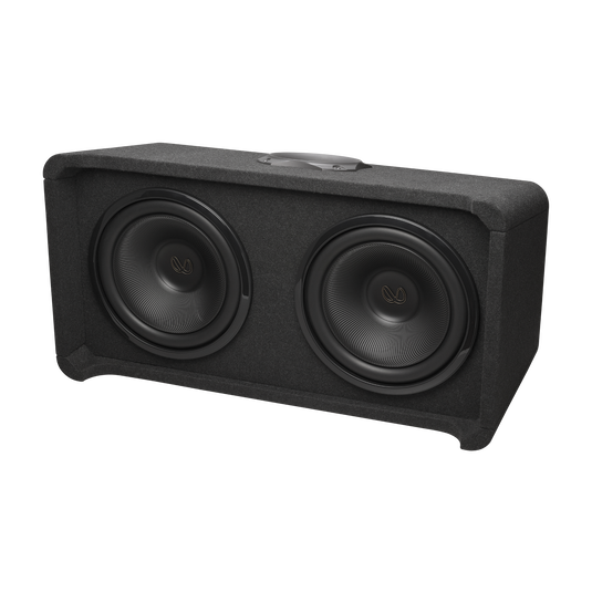 Infinity - REFERENCE 1200D Dual 12" Ported enclosure with Slip Stream port - Black