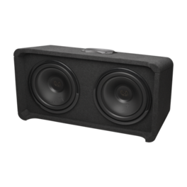 Infinity - REFERENCE 1200D Dual 12" Ported enclosure with Slip Stream port - Black