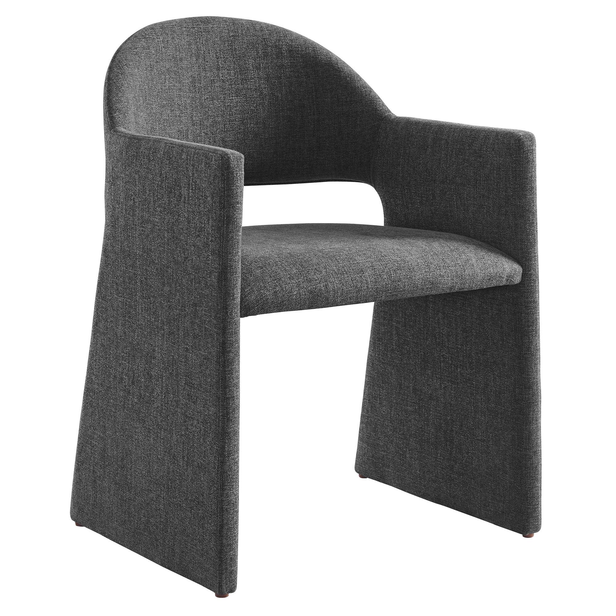 Angle. Modway - Talia Dining Armchair - Charcoal.