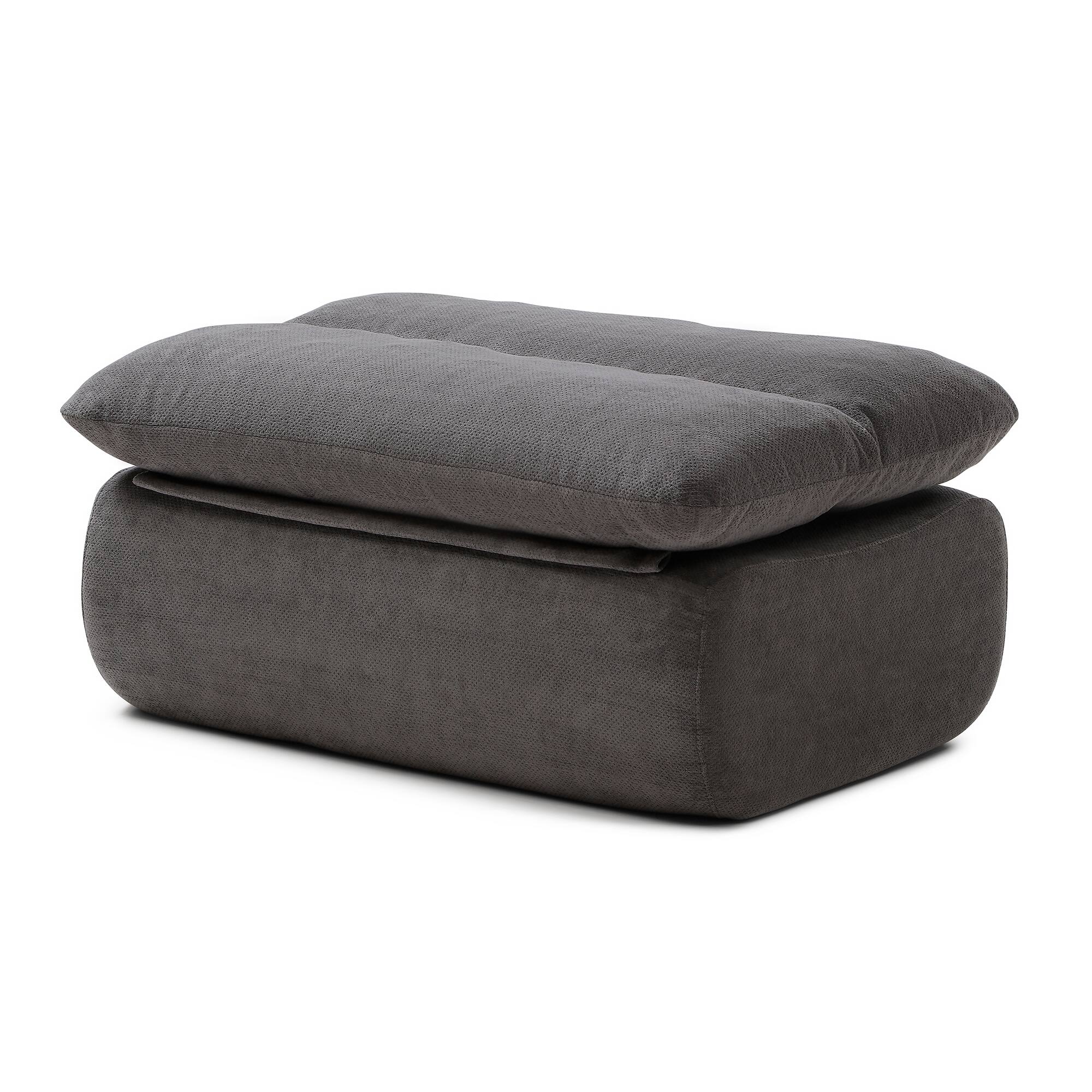 Alt View 7. LOVMOR - 32 Inch Cotton Bean Bag Chairs For Living Room Bedroom Dorm Indoor Lounge Seating Comfort Supportive Room Home - Grey.