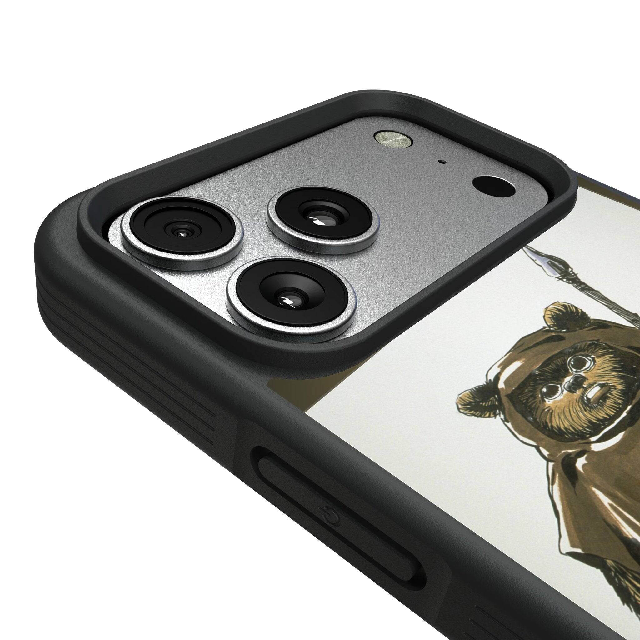 Left. Keyscaper - Star Wars: Return of the Jedi Portrait Bump Phone Case - Apple iPhone Air - Ewok.