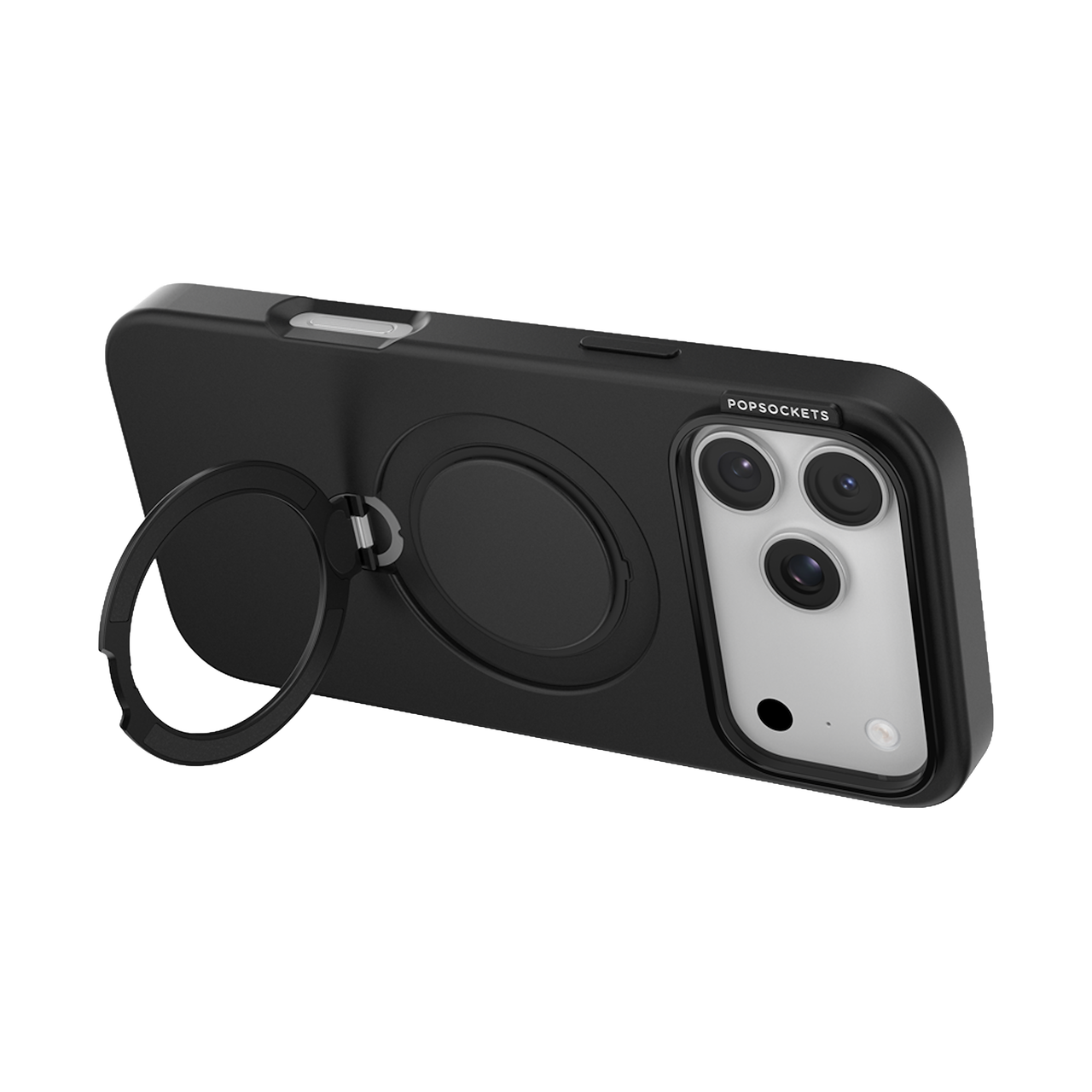 Left. PopSockets - Low Pro Case iPhone 18 Pro Max/17 Pro Max - Black.