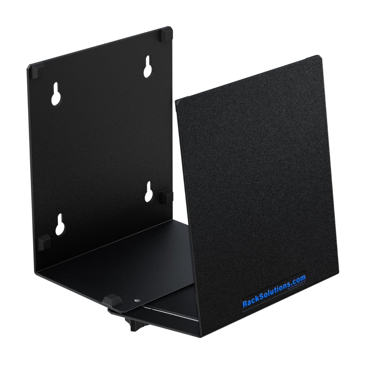Front. RackSolutions - RackSolutions Universal PC Wall Mount Clamp (4.00in to 8.00in) - Black.