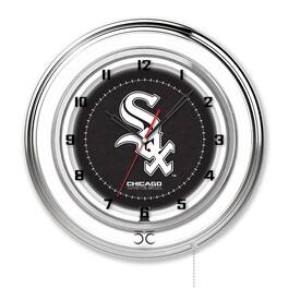 Holland Bar Stool Co. - Chicago White Sox 19" Double Neon Wall Clock - Multicolor
