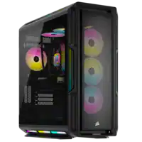 CORSAIR - VENGEANCE i8300 Gaming Desktop-Intel Core Ultra 9 285K-64GB DDR5 6400MHz-NVIDIA GeForce 5090-2TB SSD-4TB SSD - Black - Front_Zoom