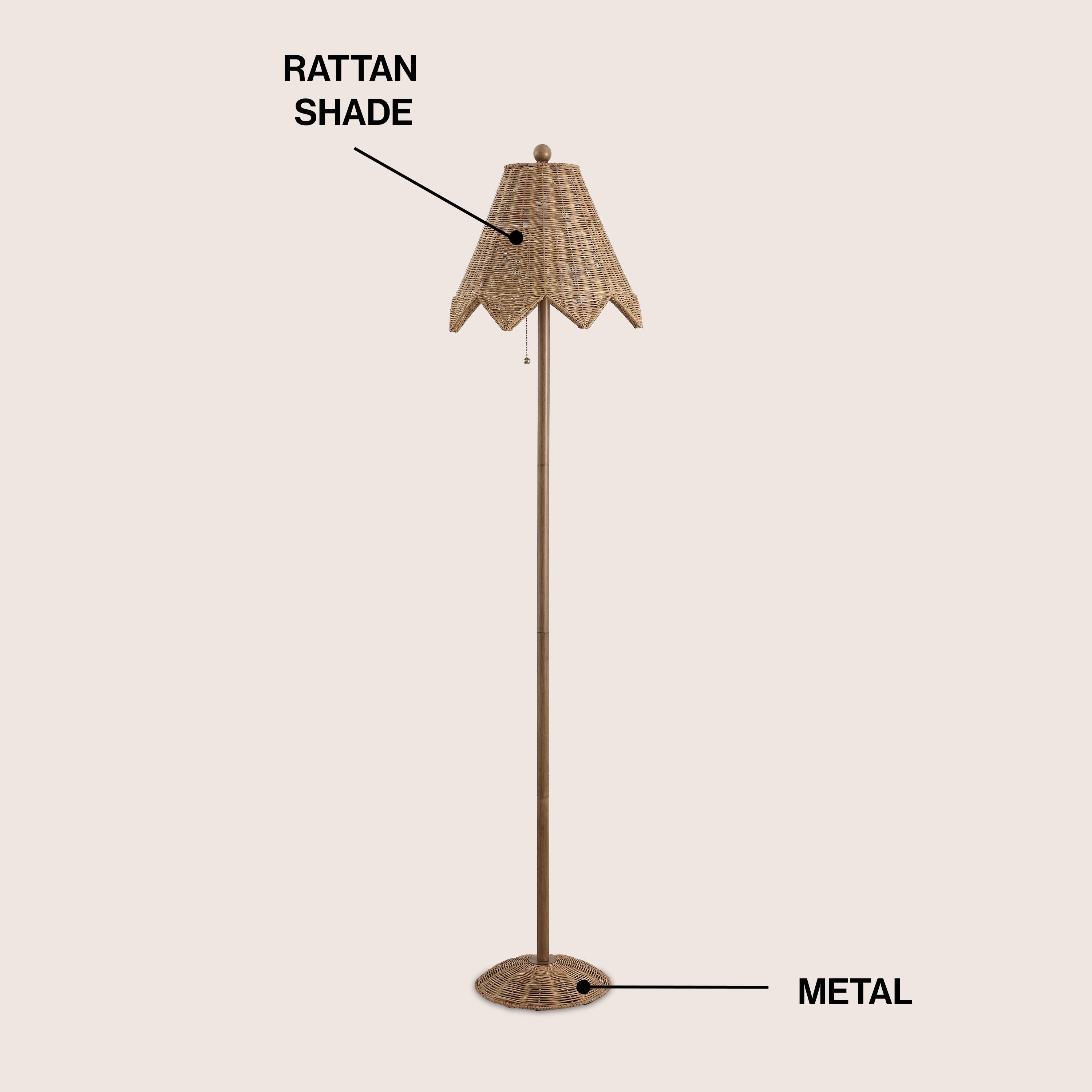 RATTAN SHADE  
METAL