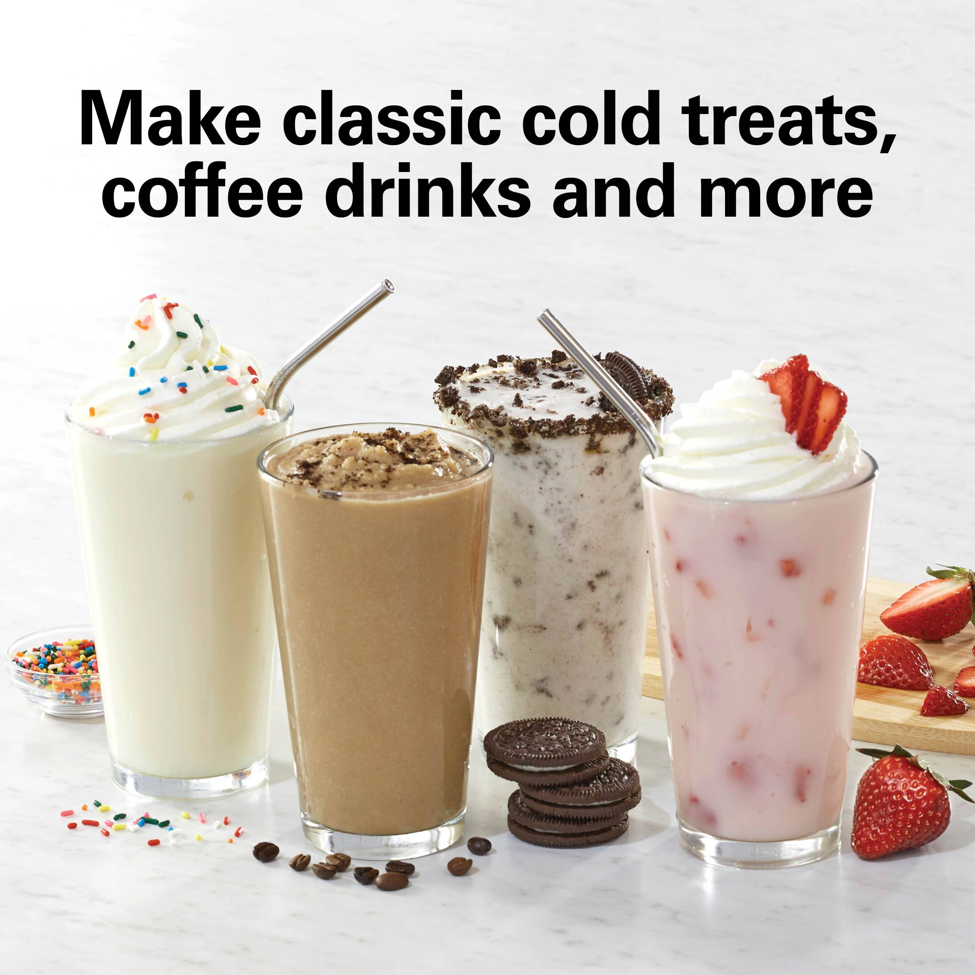Make classic cold treats, coffee drinks and more