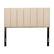Front Zoom. CorLiving - Helena Channel Tufted Velvet Full/Double Headboard - Cream.